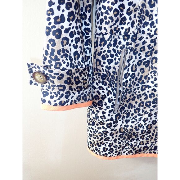 Peck & Peck Collection Lepoard Print Spring Statement Jacket Coat L/XL - Picture 6 of 10